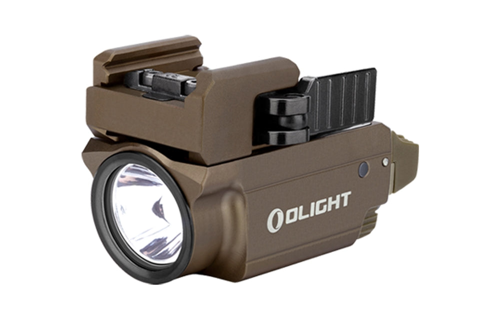 Olight Baldr Mini 600 Lumen Rechargeable Rail Mount Flashlight with Green Laser Sight