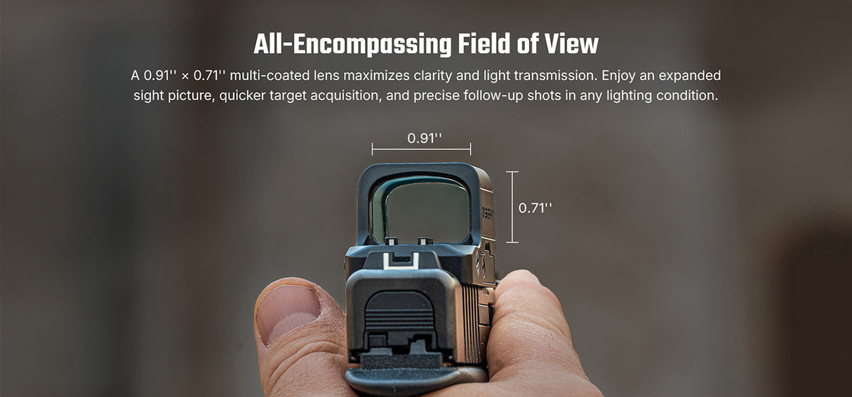 Osight XE AMRS Enclosed Emitter Red Dot with Multi-Reticle System