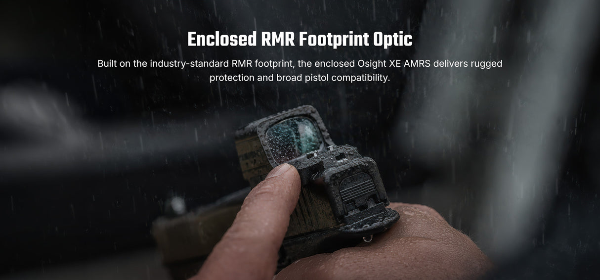 Osight XE AMRS Enclosed Emitter Red Dot with Multi-Reticle System
