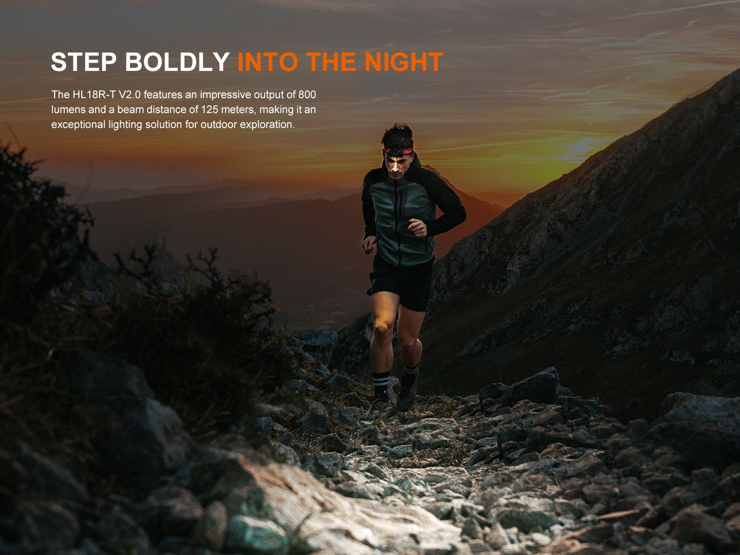 Fenix HL18R-T V2.0 800 Lumen Rechargeable Running Headlamp