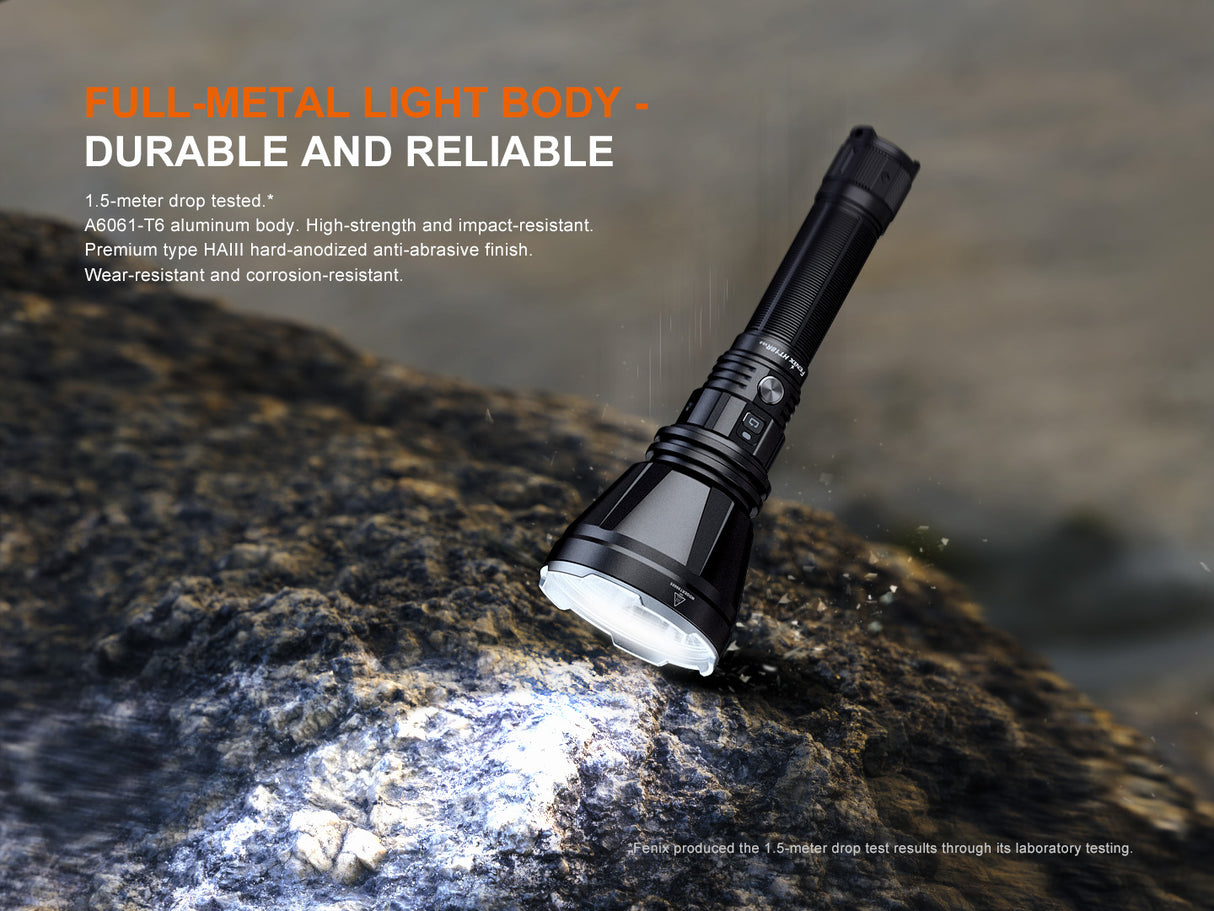 Fenix HT18R V2.0 3700 Lumen Long Range Rechargeable Tactical Flashlight