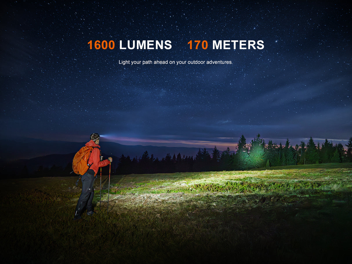 Fenix HM60R V2.0 1600 Lumen Rechargeable Outdoor Headlamp