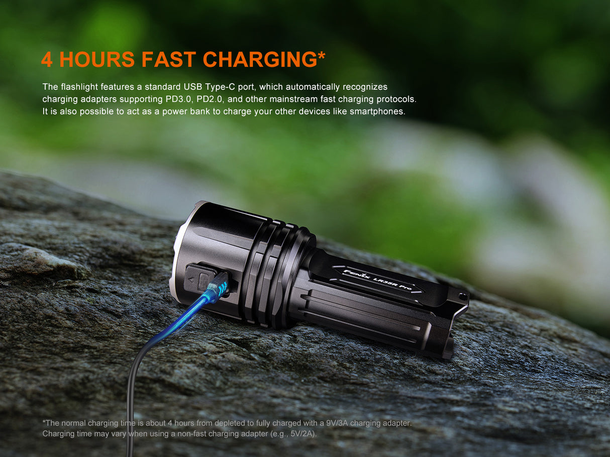 Fenix LR35R Pro 10000 Lumen Ultra Bright Flashlight with UV Light