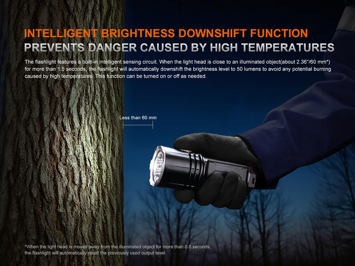 Fenix LR35R Pro 10000 Lumen Ultra Bright Flashlight with UV Light
