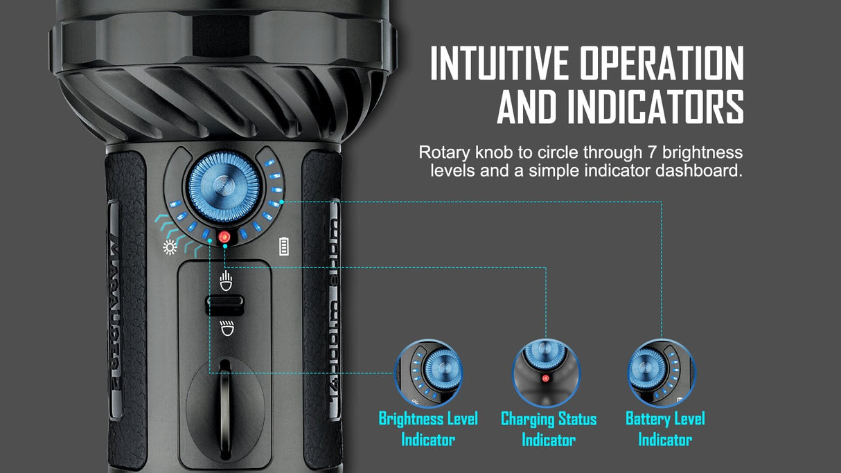 Olight Marauder 2 14000 Lumen Long Throw Rechargeable Flashlight