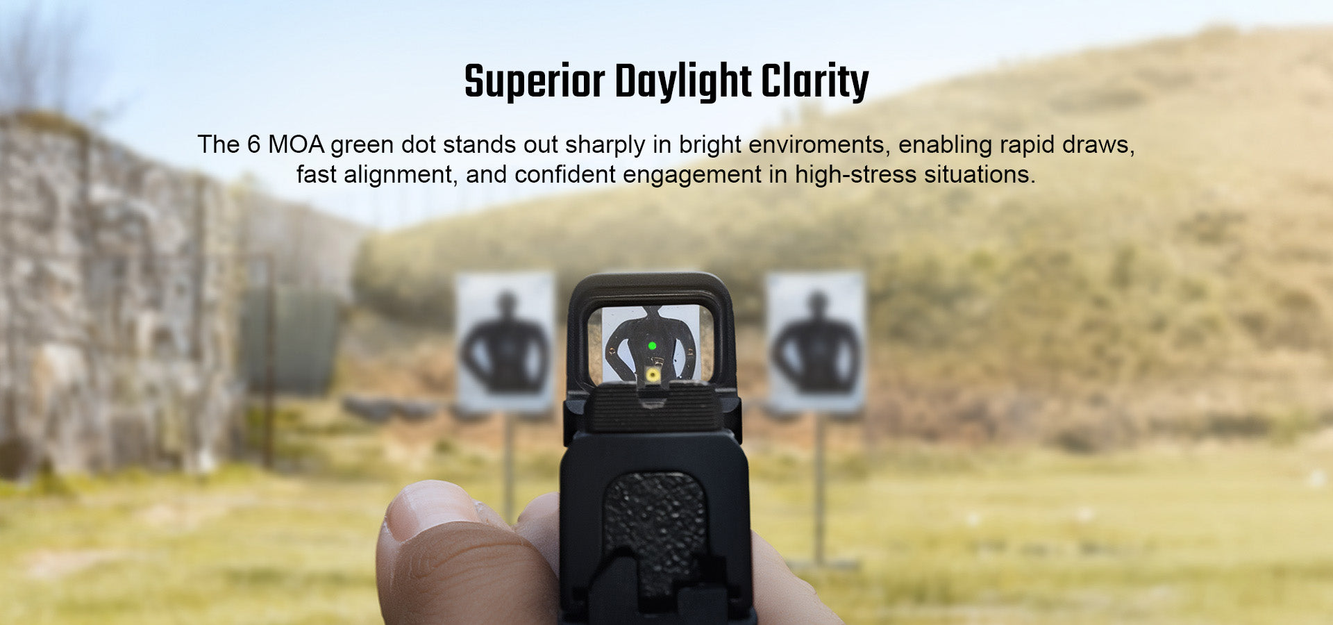 Osight SE 6 MOA Green Dot Sight with Enclosed Optic – Longhorn