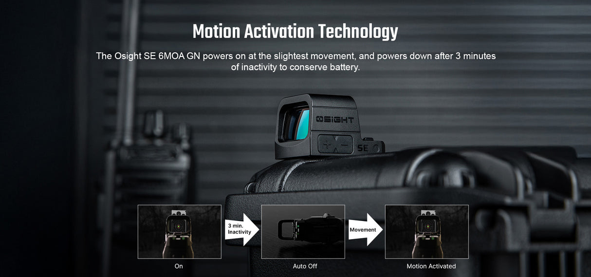Olight Osight SE 6 MOA Green Dot Sight with Enclosed Optic