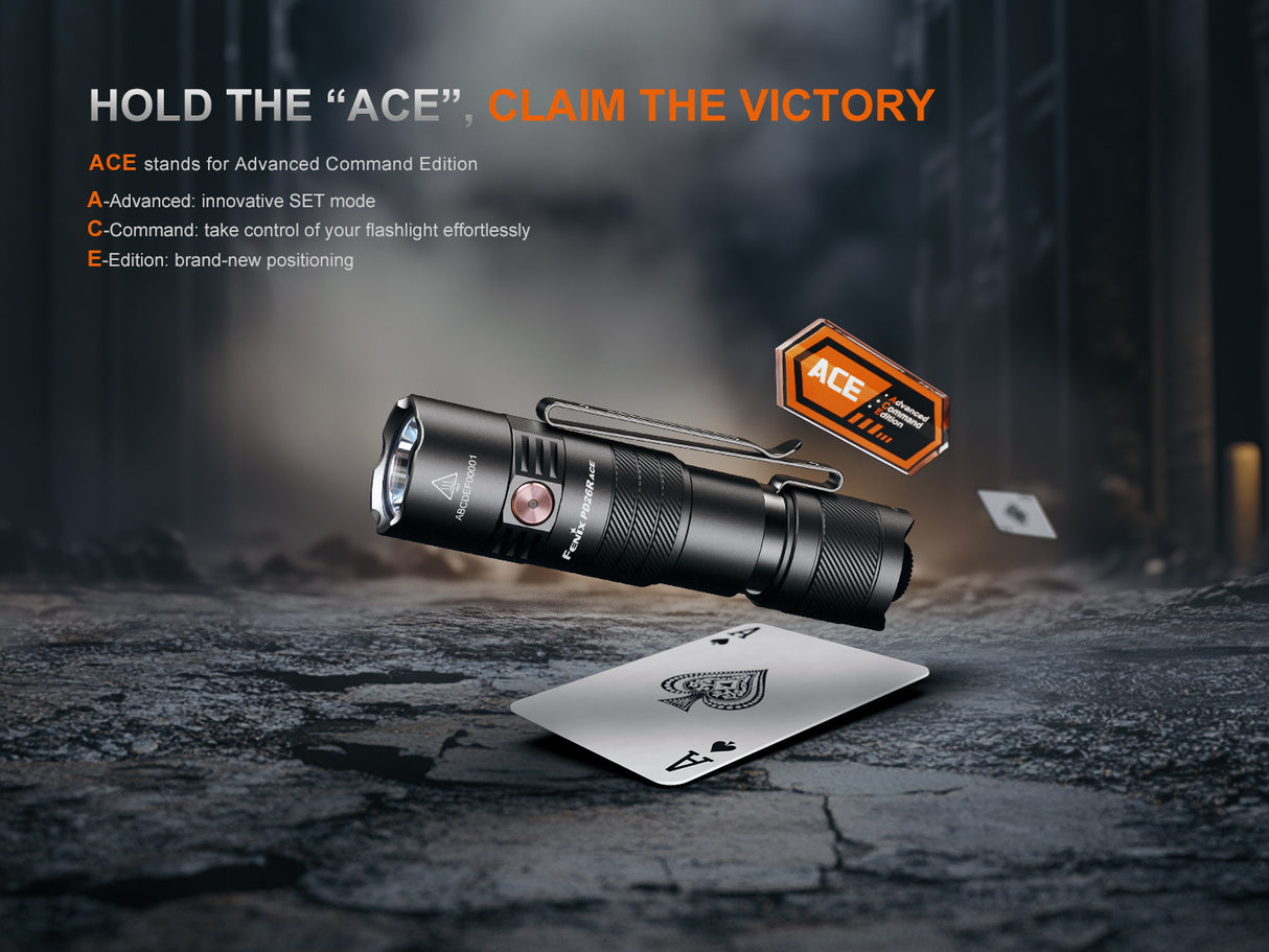 Fenix PD26R ACE 1300 Lumen Custom Mode Set Rechargeable EDC Flashlight