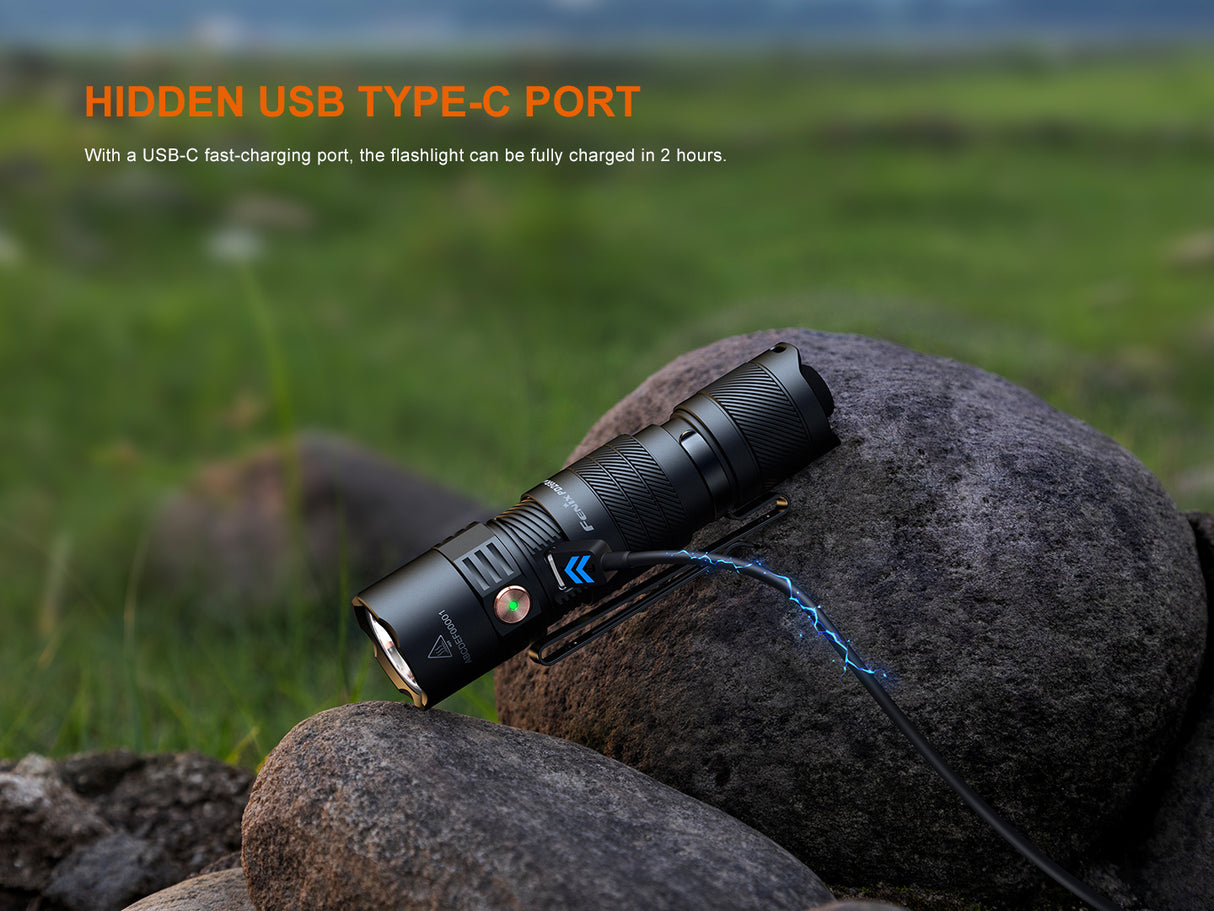 Fenix PD26R ACE 1300 Lumen Custom Mode Set Rechargeable EDC Flashlight
