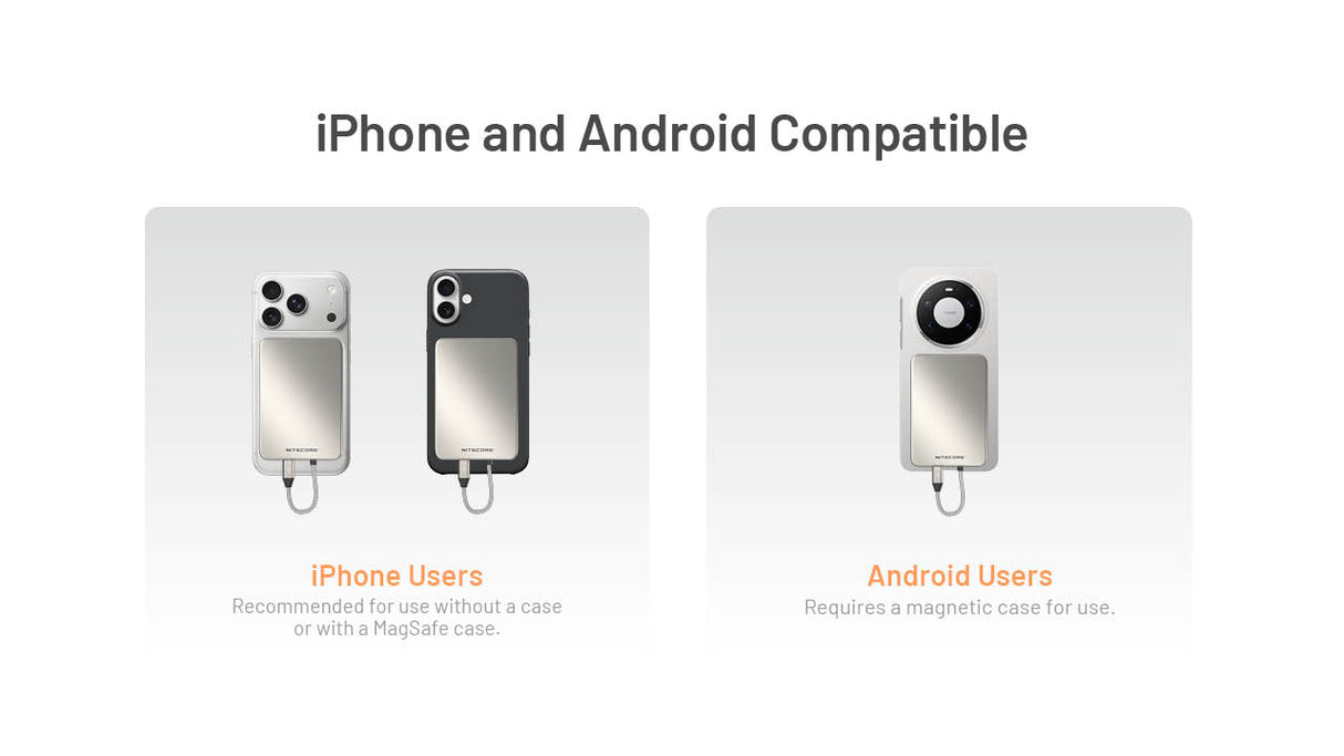 Nitecore POCKET 5 Magnetic Power Bank with Built-In Cable