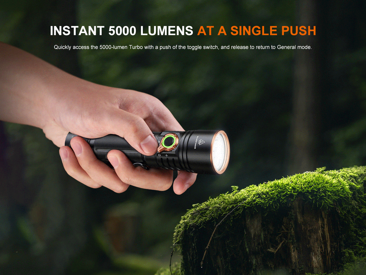 Fenix E40R 5000 Lumen USB-C Rechargeable EDC Flashlight