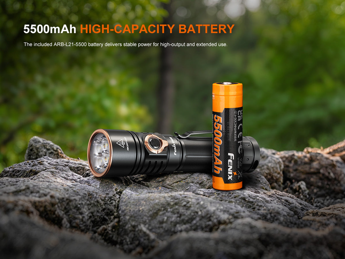 Fenix E40R 5000 Lumen USB-C Rechargeable EDC Flashlight