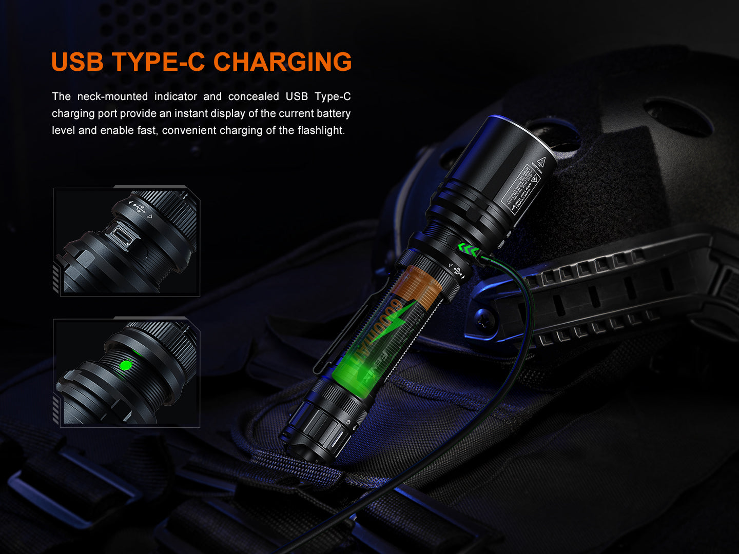fenix e30r flashlight e30rxpbk Fenix TK30R Tactical White Laser Rechargeable Flashlight
