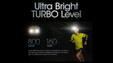 Nitecore UT27 800 lumen Rechargeable Running Headlamp - Add a Backup HLB-1300 Battery