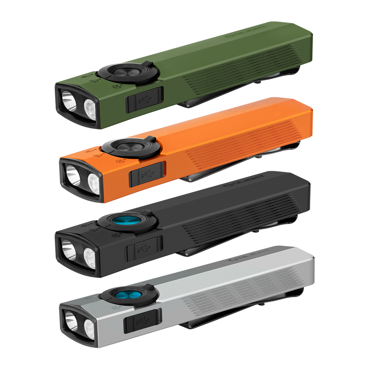 Olight ArkPro 1500 Lumen Rechargeable EDC Flashlight with UV Light & Green Laser