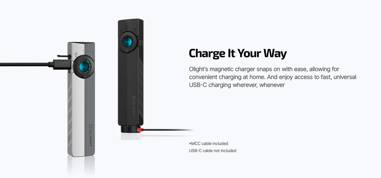 Olight ArkPro 1500 Lumen Rechargeable EDC Flashlight with UV Light & Green Laser