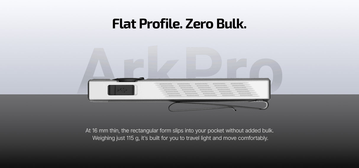 Olight ArkPro 1500 Lumen Rechargeable EDC Flashlight with UV Light & Green Laser