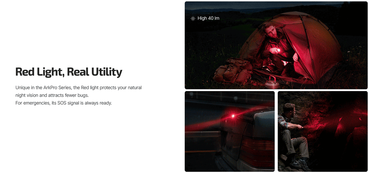 Olight ArkPro Lite 1200 Lumen Rechargeable EDC Flashlight with UV Light