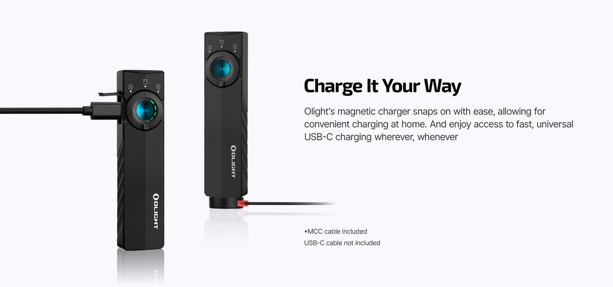 Olight ArkPro Lite 1200 Lumen Rechargeable EDC Flashlight with UV Light