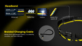 Nitecore Carbon Battery 6K Extended Headlamp Runtime Kit for NU40, NU43, NU45, NU50, and HC65 UHE Headlamps