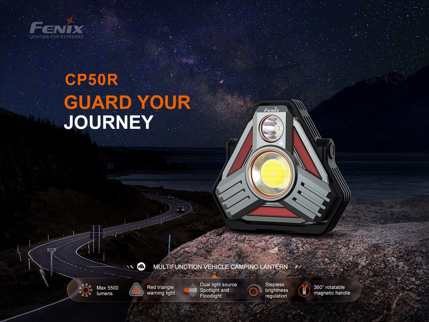 Fenix CP50R 5500 Lumen Rechargeable Multifunctional Outdoor