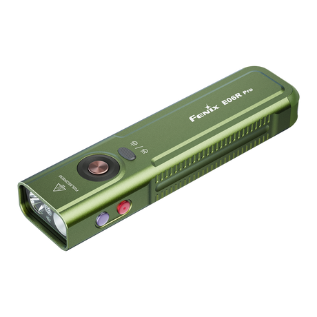 Fenix E06R Pro 1600 Lumen USB-C Rechargeable EDC Flashlight with UV Light and Red Laser