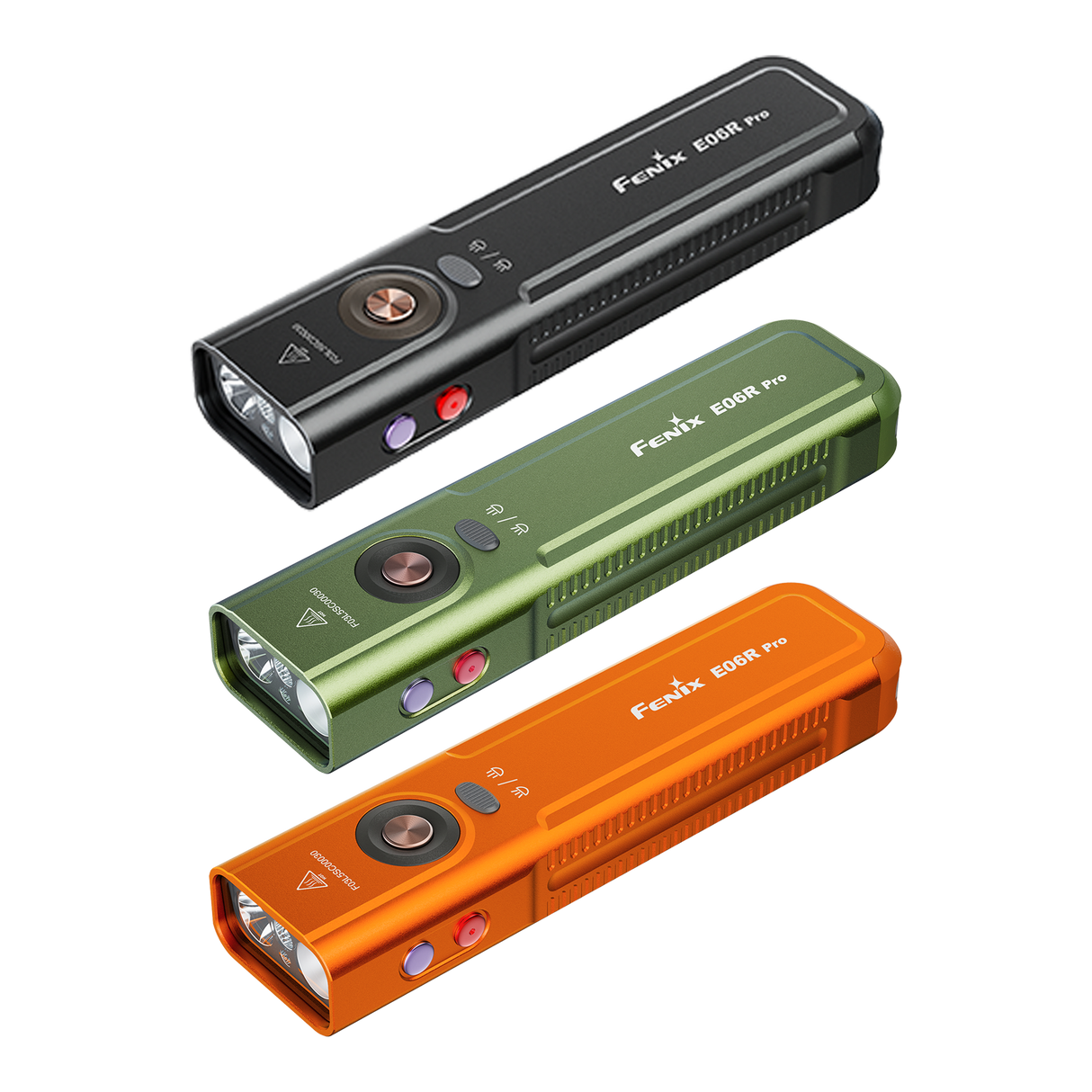 Fenix E06R Pro 1600 Lumen USB-C Rechargeable EDC Flashlight with UV Light and Red Laser