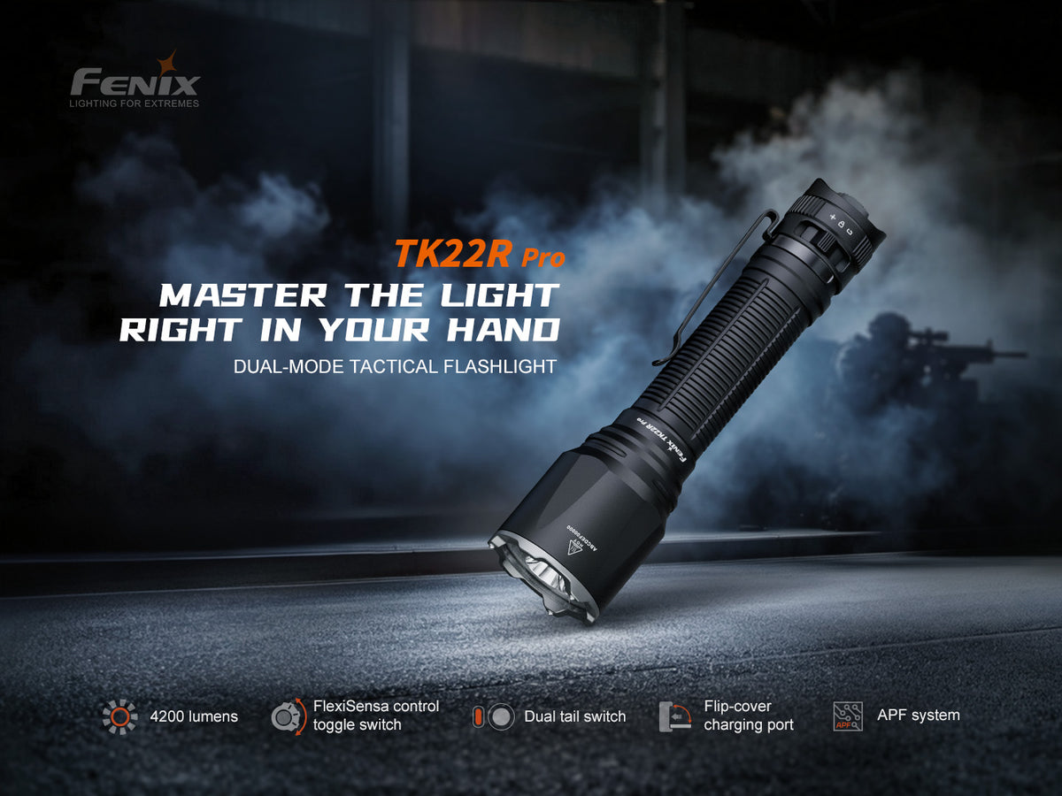 Fenix TK22R Pro 4200 Lumen Tactical Rechargeable Flashlight