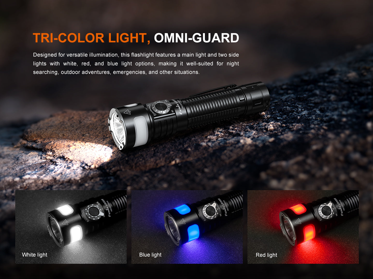Fenix LD35R 1800 Lumens Multi-Color Rechargeable Flashlight