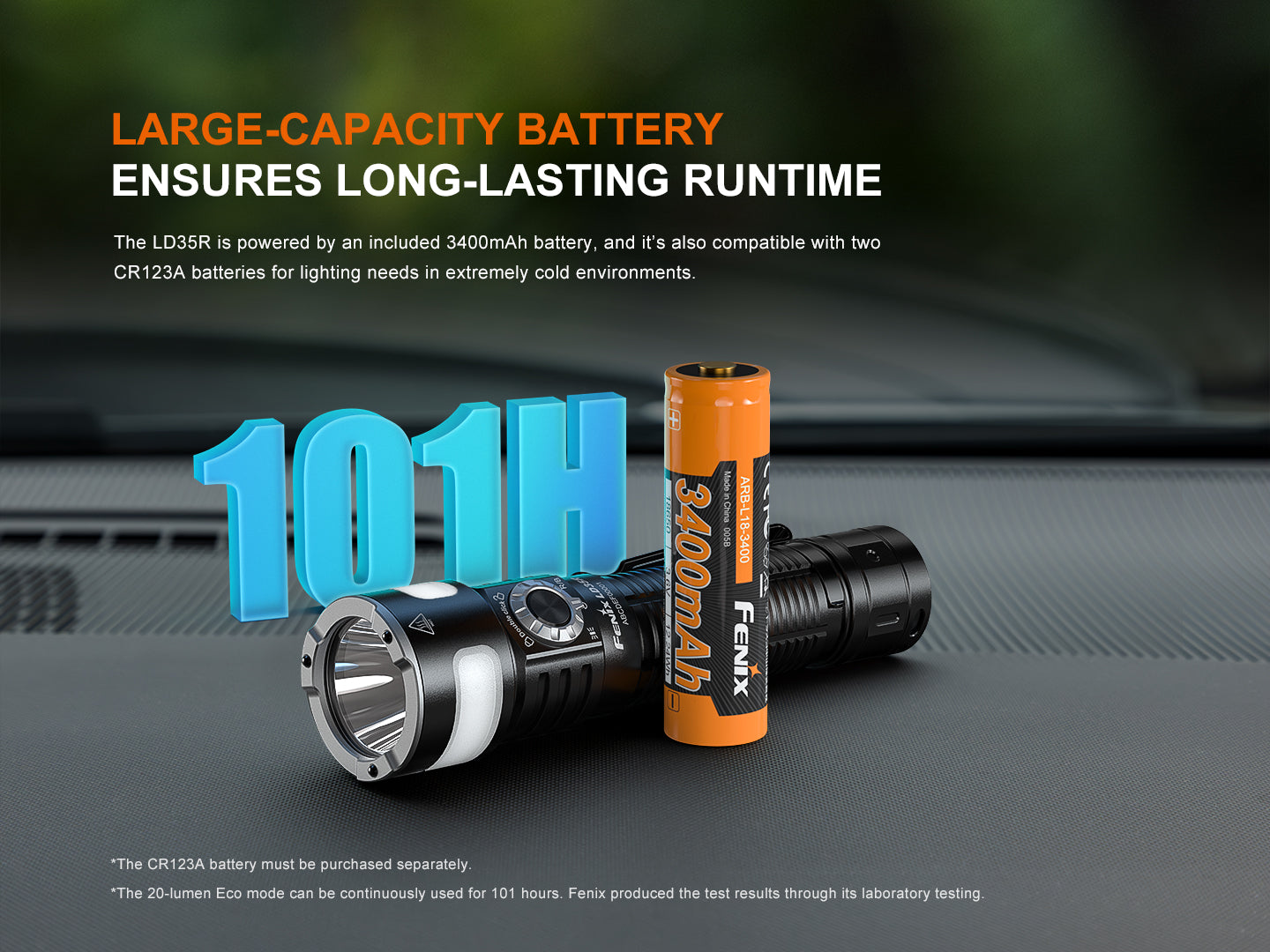 3400ma rechargeable power bank flashlight Fenix LD35R Multipurpose Flashlight