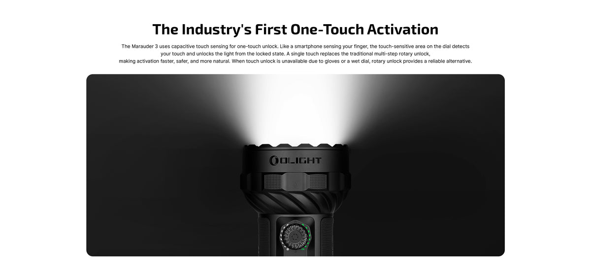 Olight Marauder 3 25,000 Lumens Long Throw Rechargeable Flashlight