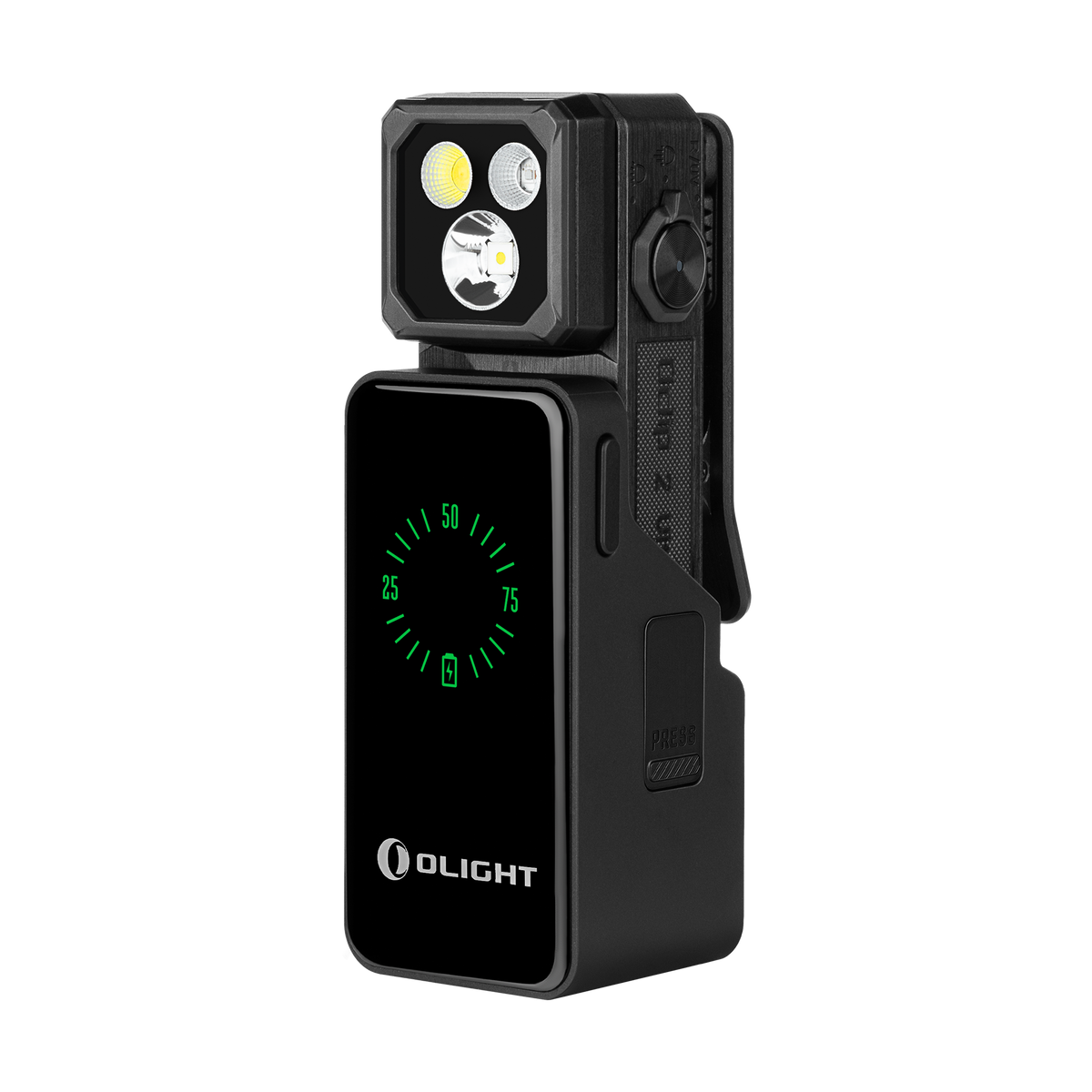 Olight Oclip 2 Ultra 580 Lumen Multi-Function (Floodlight, Spotlight, Red Light, UV Light) Rechargeable Clip-On Flashlight