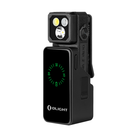 Olight Oclip 2 Ultra 580 Lumen Multi-Function (Floodlight, Spotlight, Red Light, UV Light) Rechargeable Clip-On Flashlight