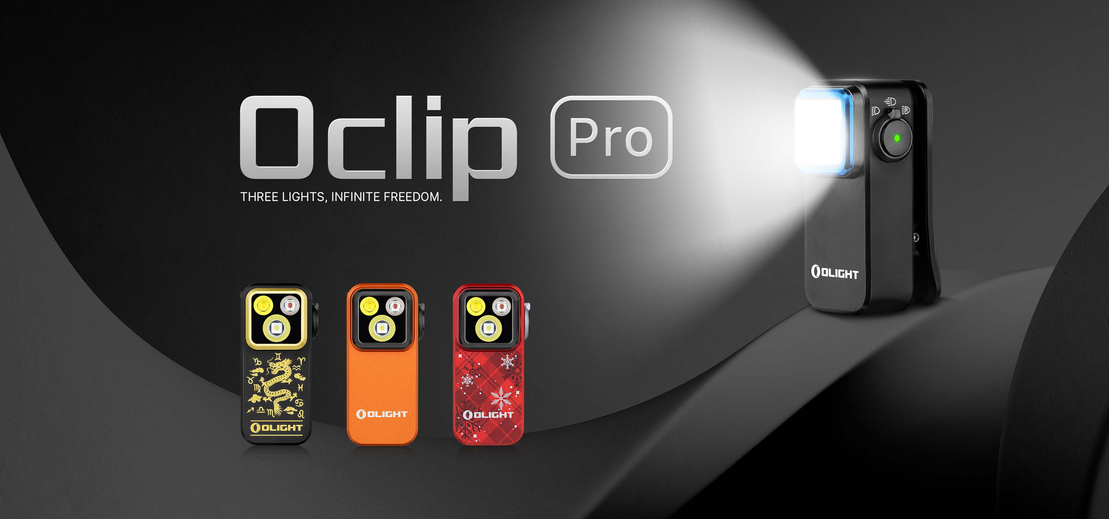 Olight Oclip pro & iMini２。３個 セット OLIGHT Oclip Pro Clip-on Light 500 Lumens with Three