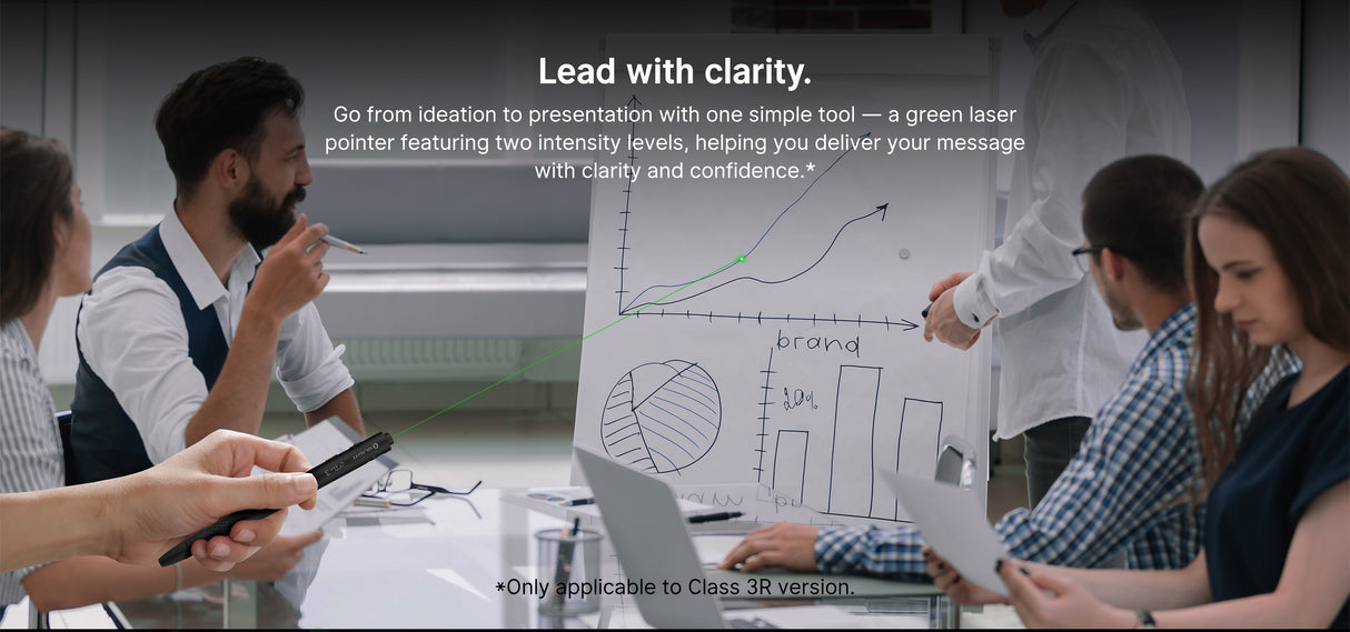 Olight O’Pen 3 EDC Pen with Tip and Clip Lights and Green Laser Pointer