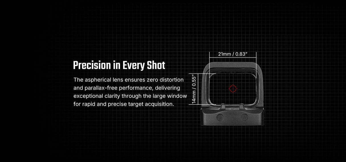 Olight Osight S 2 MOA Dot Sight with 32 MOA Circle with Magnetic USB-C Rechargeable Charging Cover