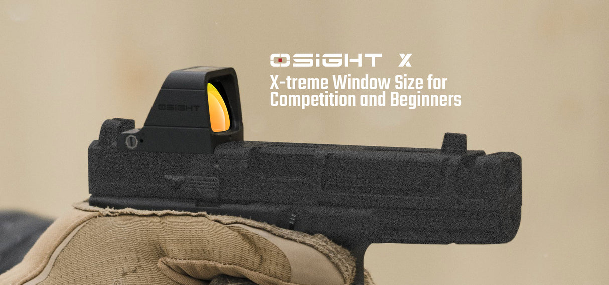 Olight Osight X 3 MOA Dot Sight with 32 MOA Circle with Magnetic USB-C Rechargeable Charging Cover