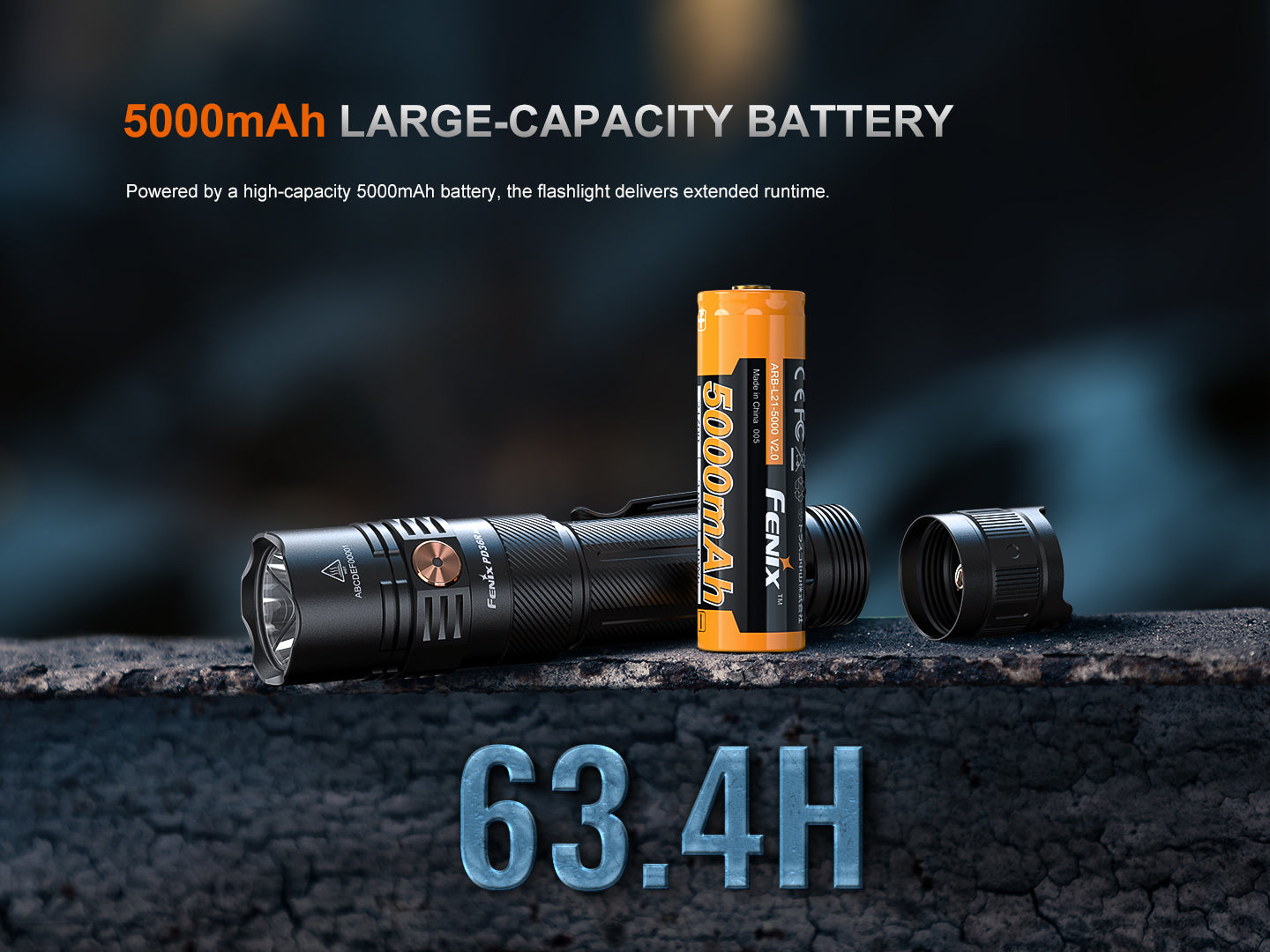 Phenix 
ホワイト フード付き スキーウェア Fenix PD36R ACE 3000 Lumens Multi-Mode Rechargeable Tactical