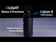 Olight Baton 4 Premium 1300 Lumen Rechargeable EDC Flashlight with Wireless Charging Case