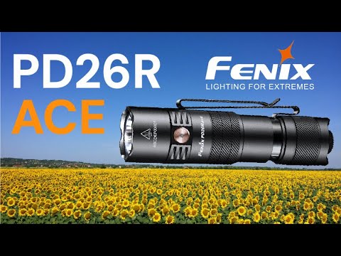 Fenix PD26R ACE 1300 Lumen Custom Mode Set Rechargeable EDC Flashlight
