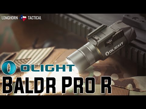 Olight Baldr Pro R 1350 Lumen Rechargeable Rail Mount Flashlight and Green Beam