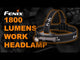 Fenix HM61R V3.0 1800 lumen Rechargeable Work Headlamp