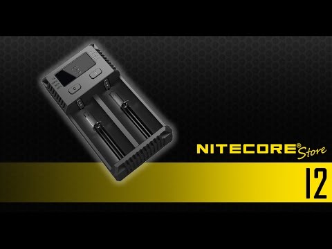 NiteCore Intellicharge i2 2 Channel Charger - Supports 18650, RCR123A 14500 and many types