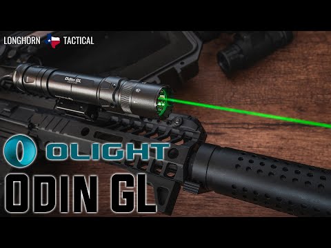 Olight Odin GL 1500 Lumen Rechargeable Rail Mount Flashlight Green Beam Combo