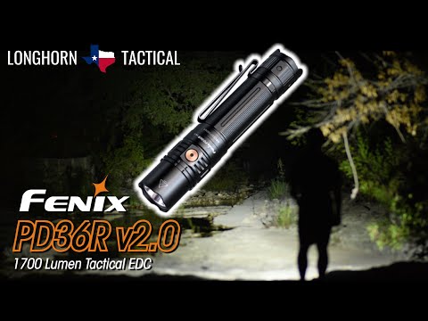 Fenix PD36R V2.0 1700 Lumen Rechargeable Tactical Flashlight