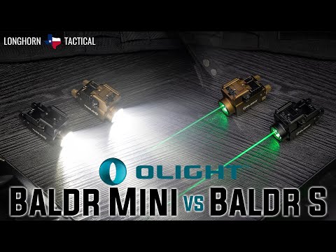 Olight Baldr S 800 Lumen Rechargeable Rail Mount Flashlight with Green Beam