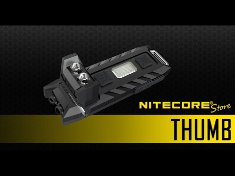 Nitecore Thumb 85 Lumen USB Rechargeable White/Red Tiltable LED Keychain Light