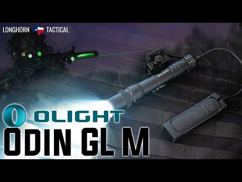 Olight Odin GL M 1500 Lumen Rechargeable Rail Mount Flashlight Green Beam Combo