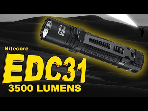 3500 lumen flashlight rechargeable Nitecore EDC31 3500 Lumen USB-C Rechargeable EDC Flashlight