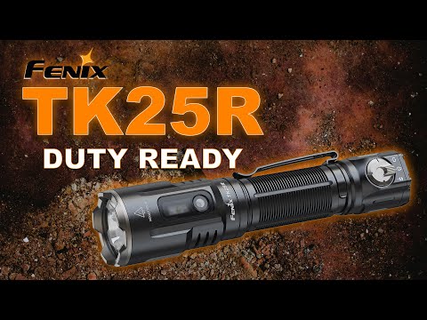 Fenix TK25R 3600 Lumen USB-C Rechargeable Tactical Duty Flashlight with UV, Red and Red/Blue Warning Modes